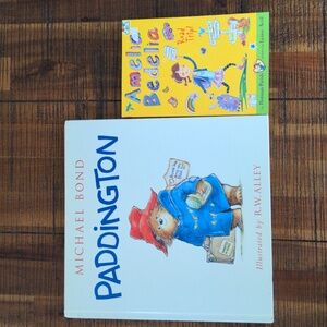 Paddington book by Michael Bond and Amelia Bedelia Book by Herman Parish